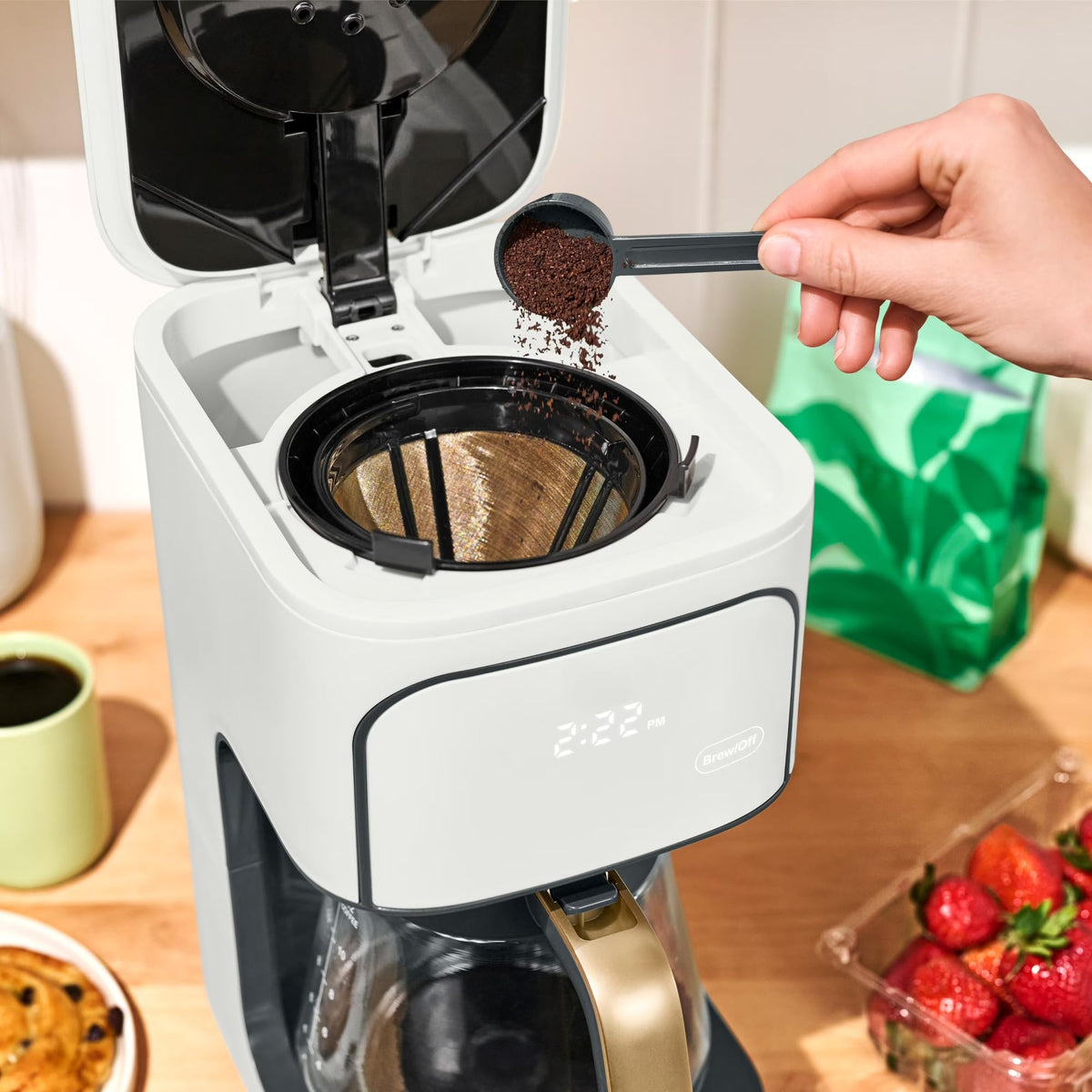 12-Cup Programmable Drip Coffee Maker T6848