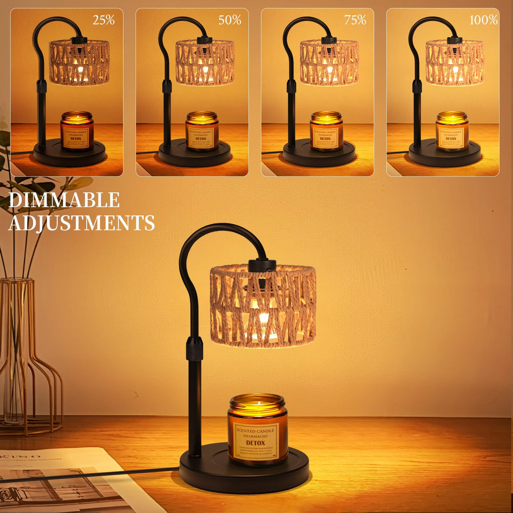 Adjustable Candle Warmer Lamp with 2 Bulbs J333385