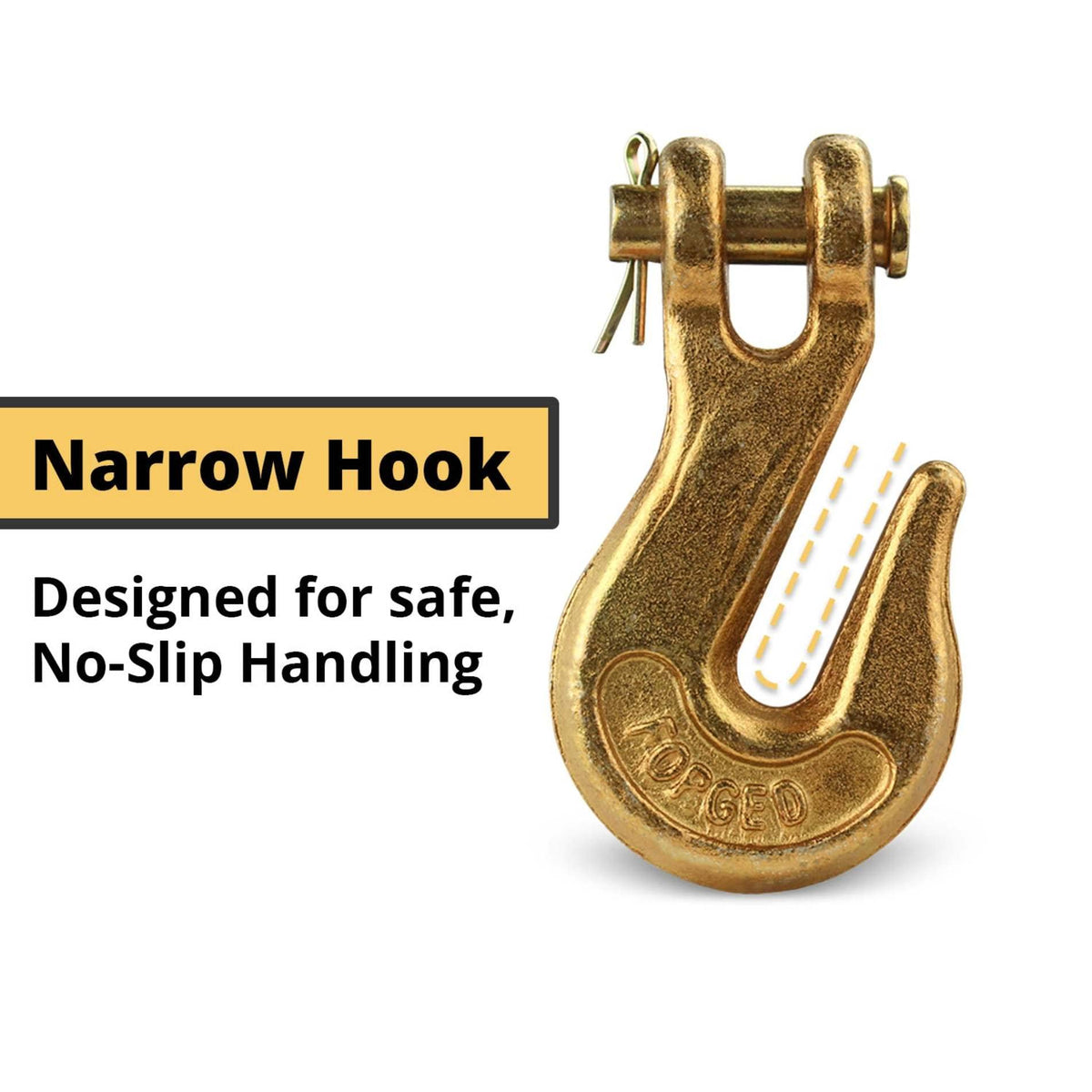3/8 Clevis Hook G70 4 Pack W3876