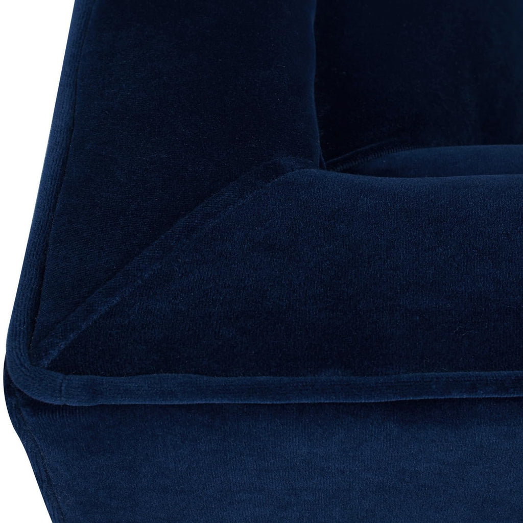 84" Navy Blue Velvet Tufted Sofa B997571
