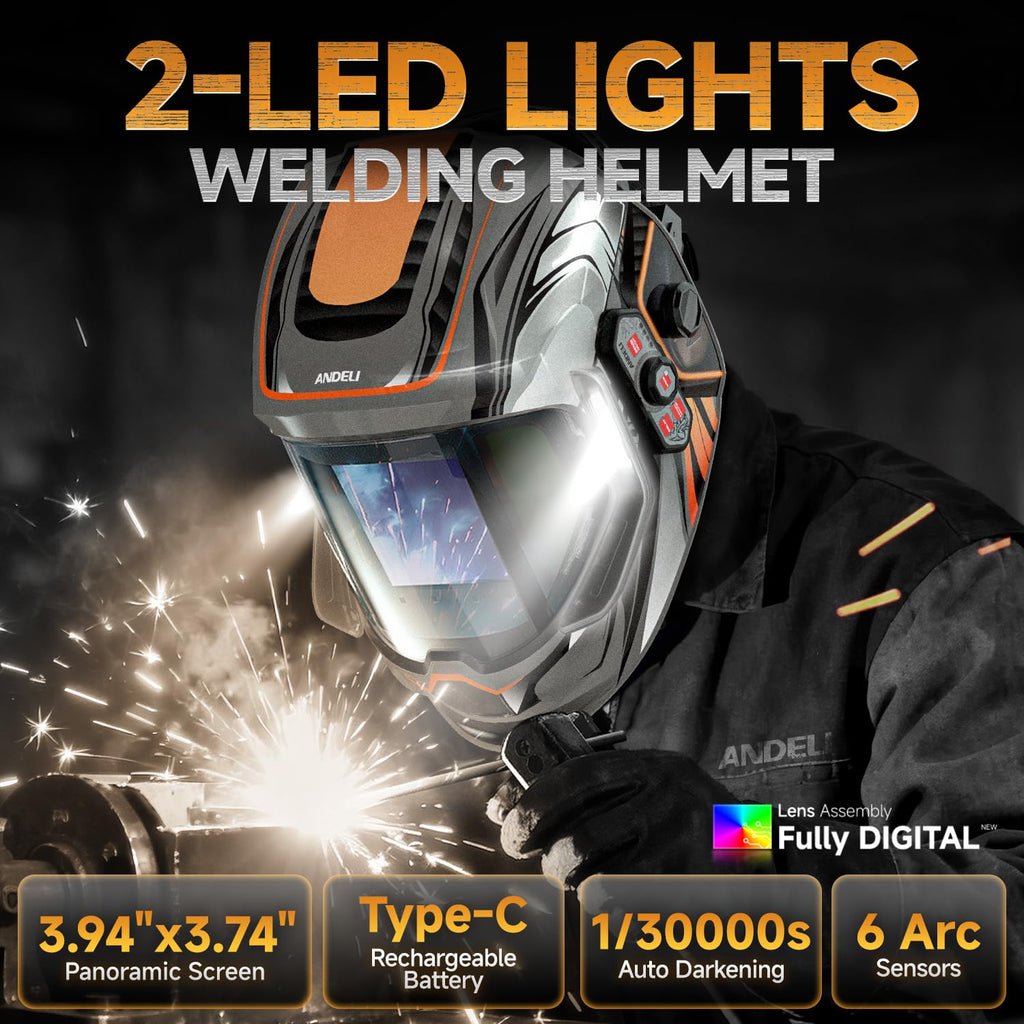 Auto Darkening Welding Helmet with Light M749588