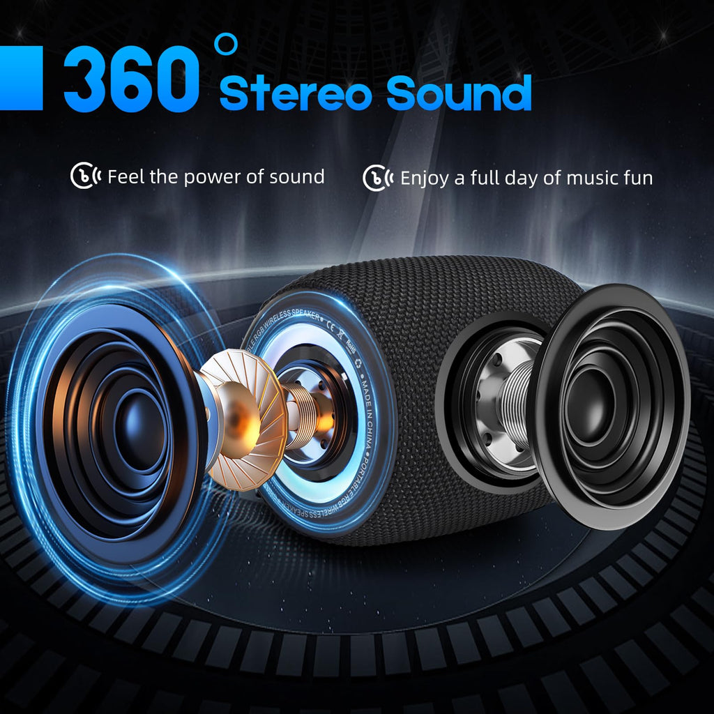20W IPX6 Waterproof Portable Bluetooth Speaker E4114