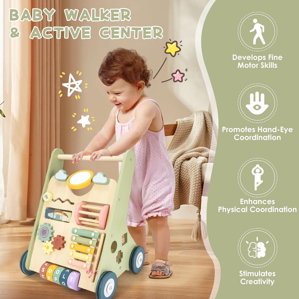 Wooden Baby Push Walker B1403