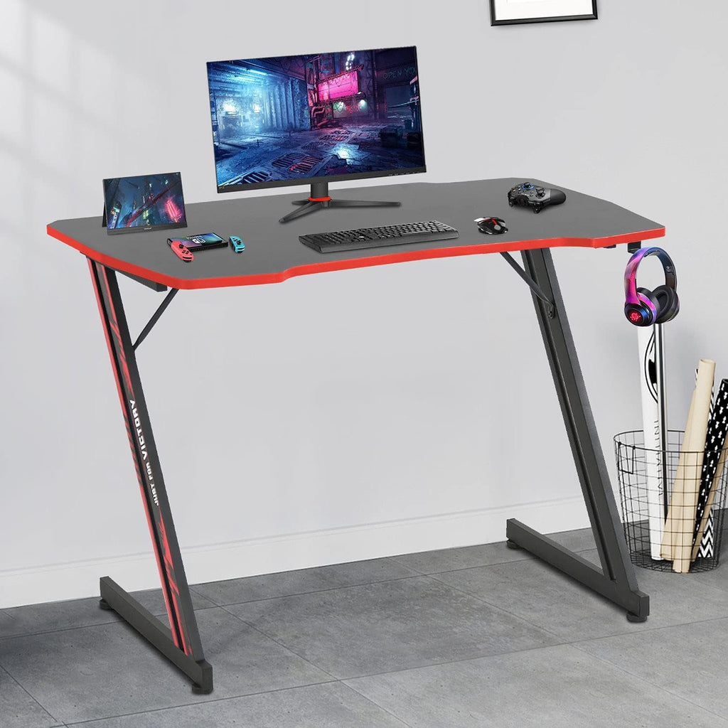 47 Inch Gaming Desk with Headphone Hook G9727
