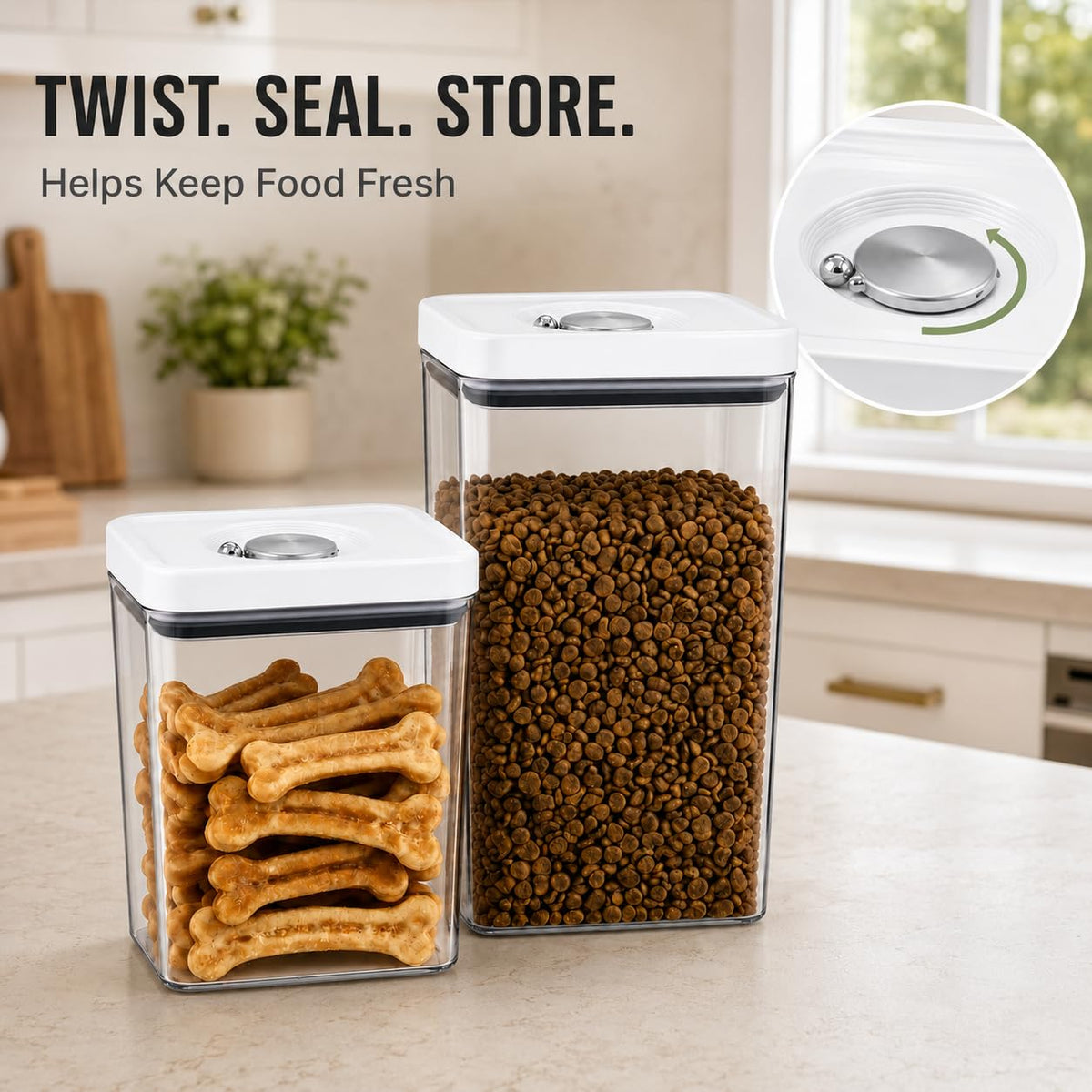 Dog and Cat Food Storage Containers 2-Pack I9650