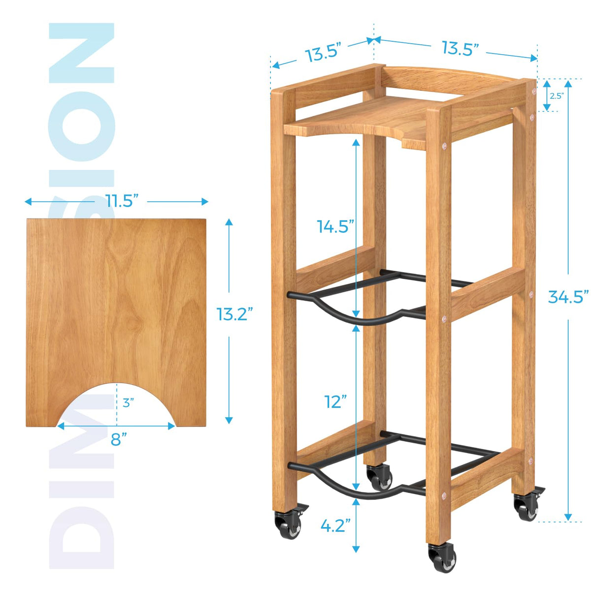 5 Gallon Water Jug Holder with Wheels C612552