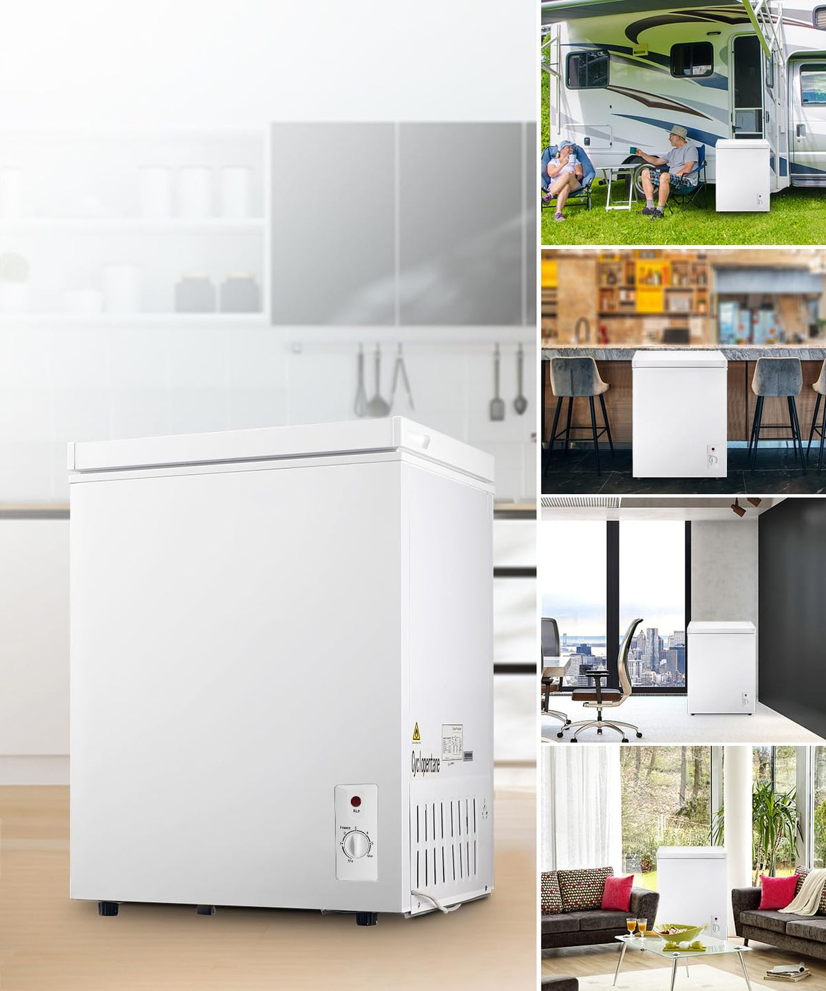5.0 cu.ft Chest Freezer with Temperature Control F901