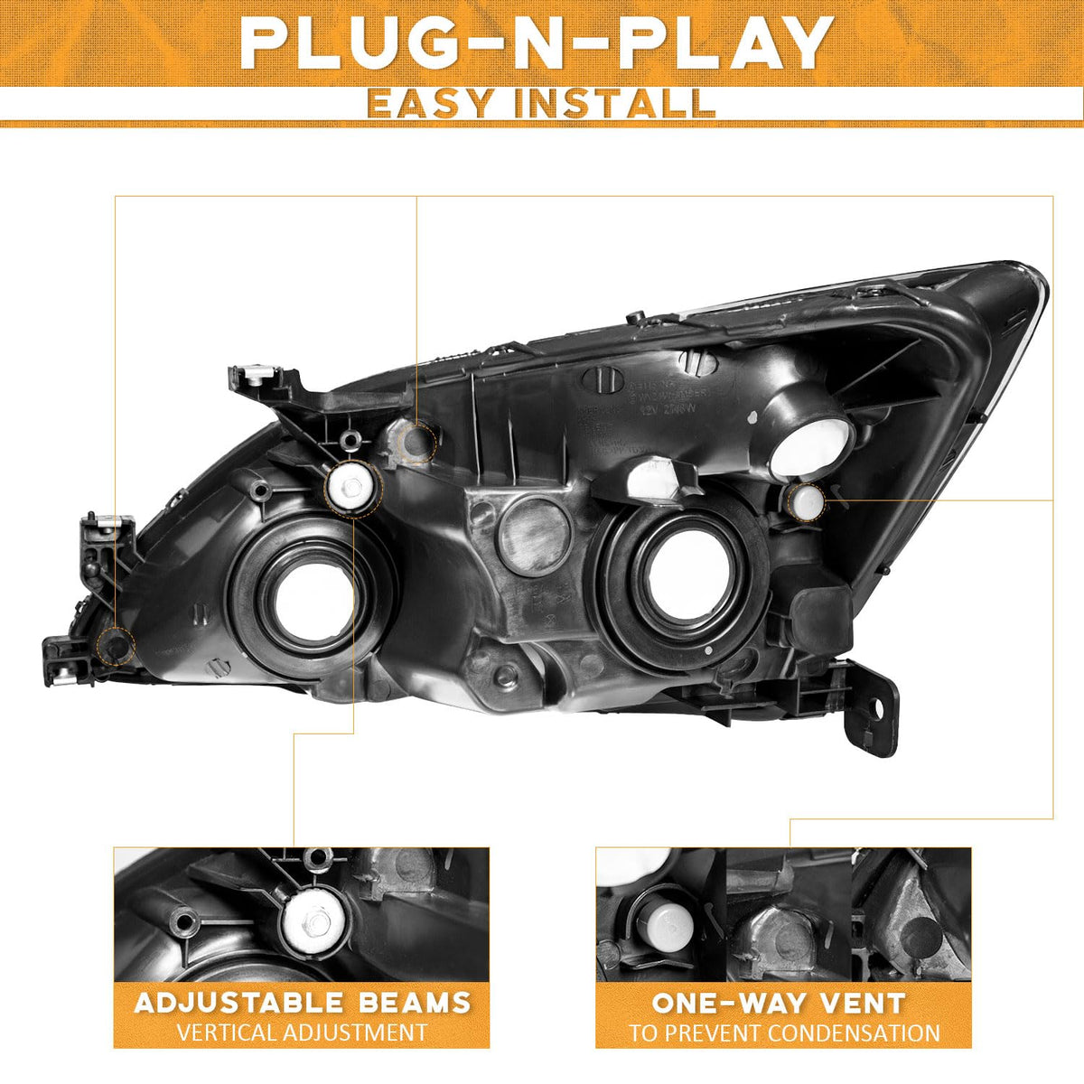 Headlights for Honda Accord T3973