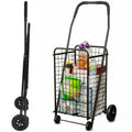 Black Foldable Utility Cart with Wheels I42325