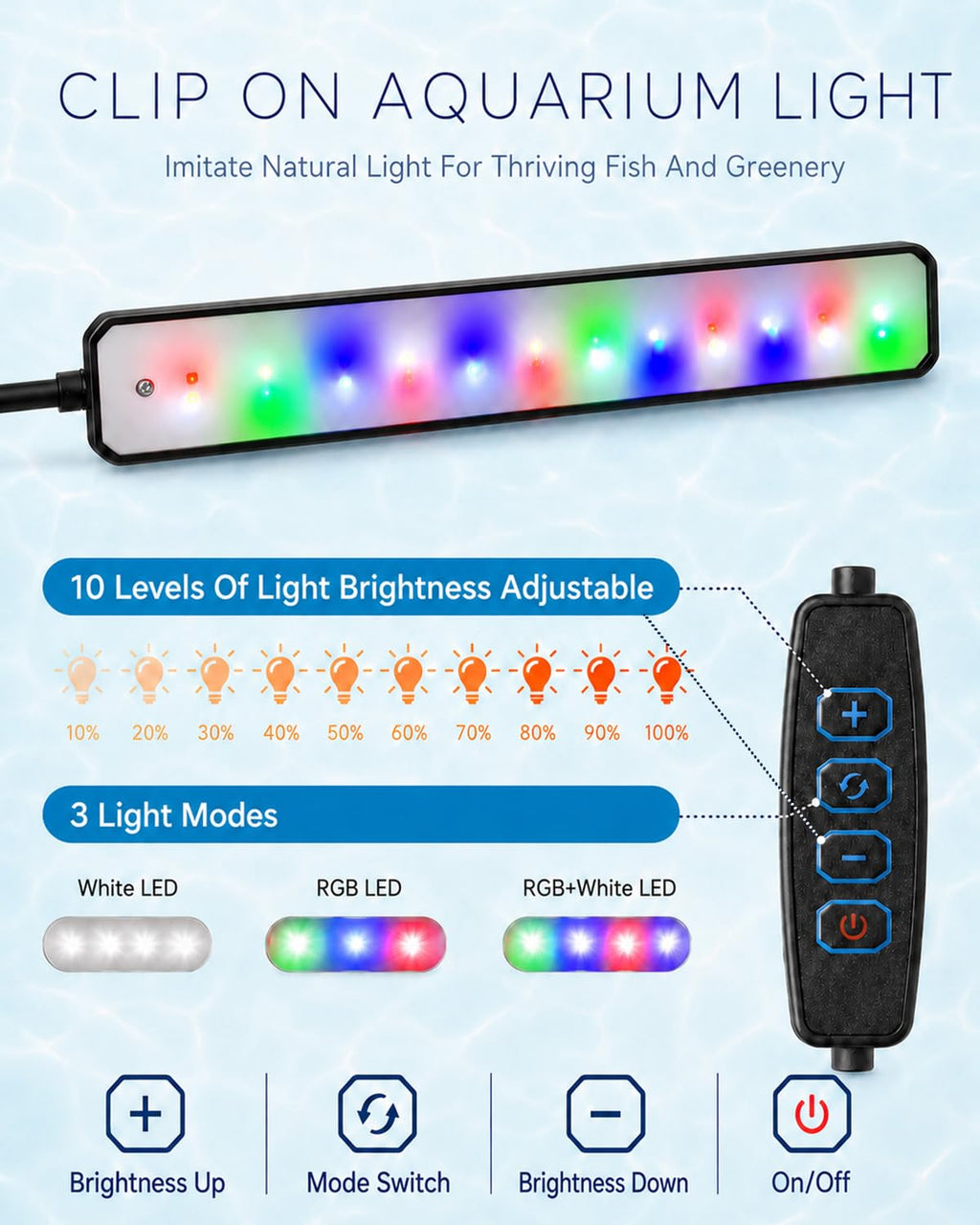 3 Gallon Acrylic Aquarium Starter Kit T5350