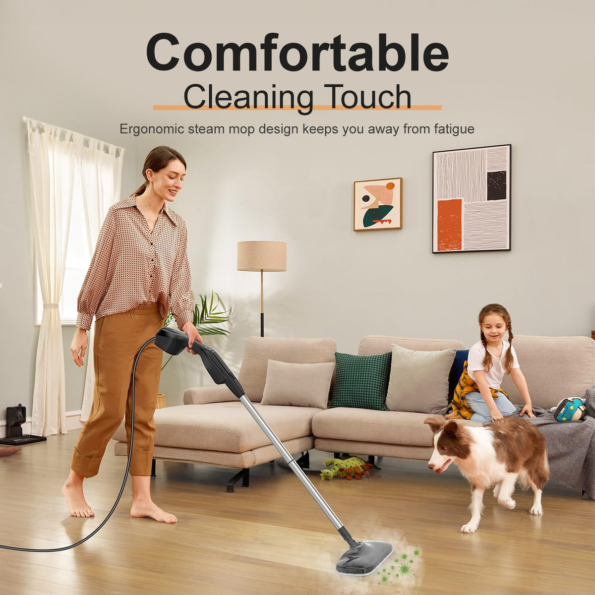 Handheld Steam Mop with 17 Accessories V92816