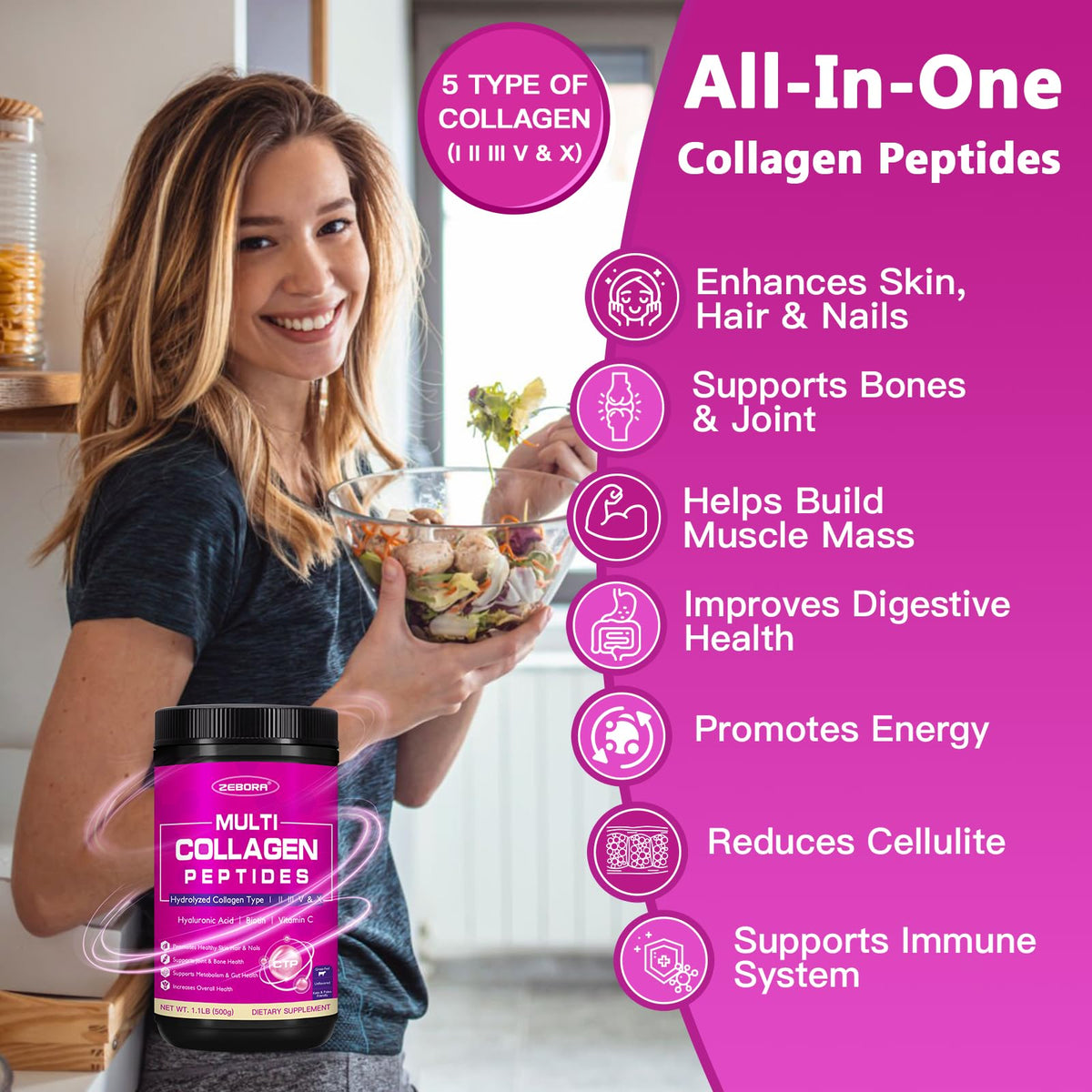 Multi Collagen Peptides Powder V605647