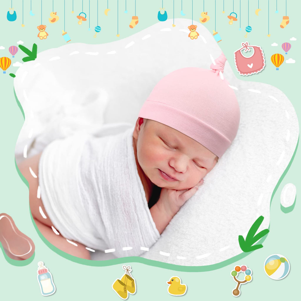 30 Pack Newborn Knot Beanie Hats T415790