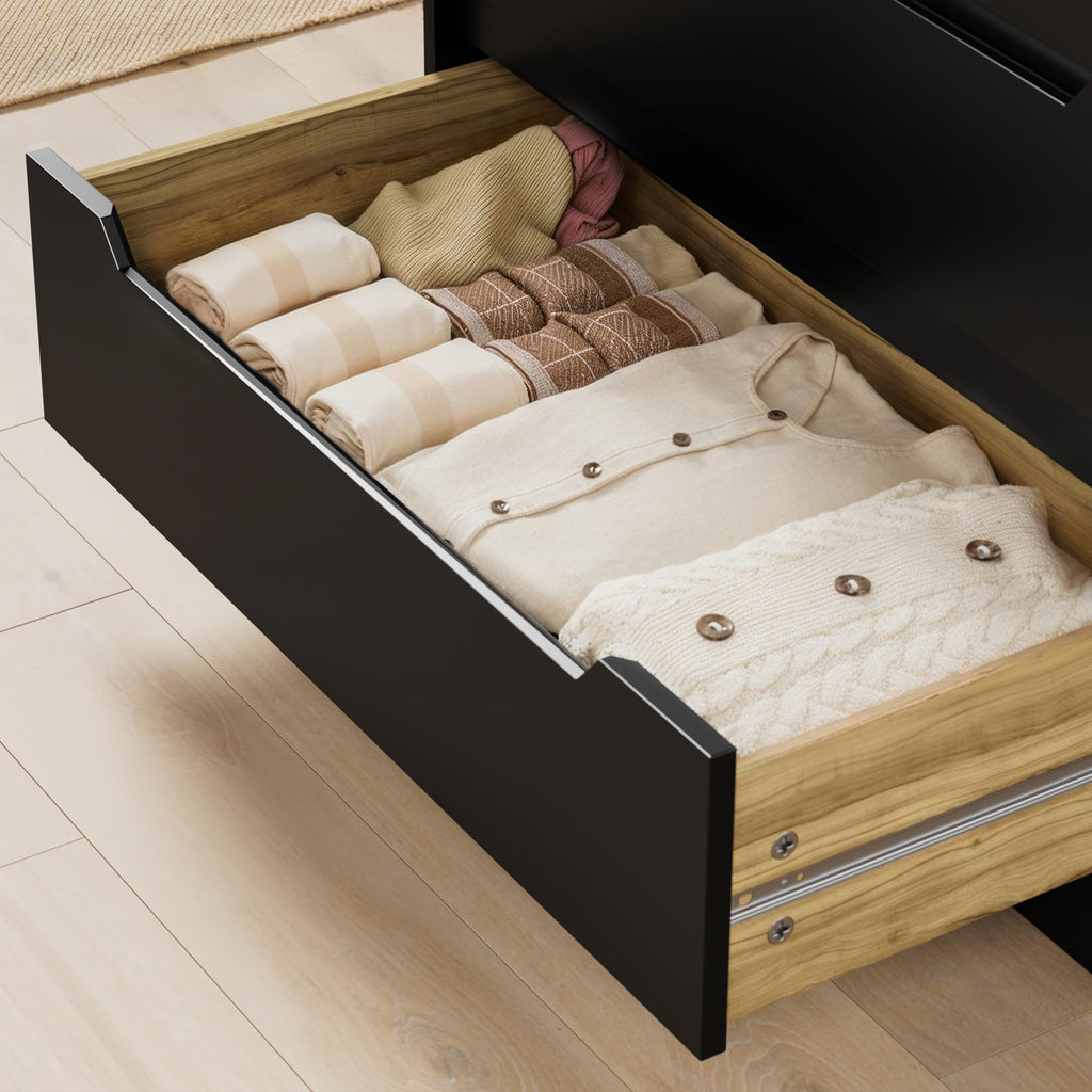 Black 6 Drawer Dresser Z8079