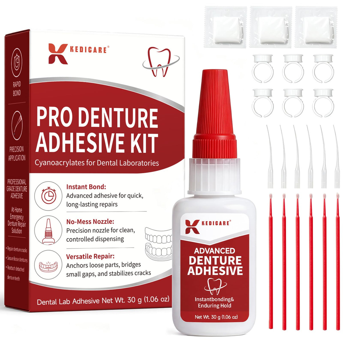 Fast-Setting Dental Bonding Glue Kit 1oz W94386