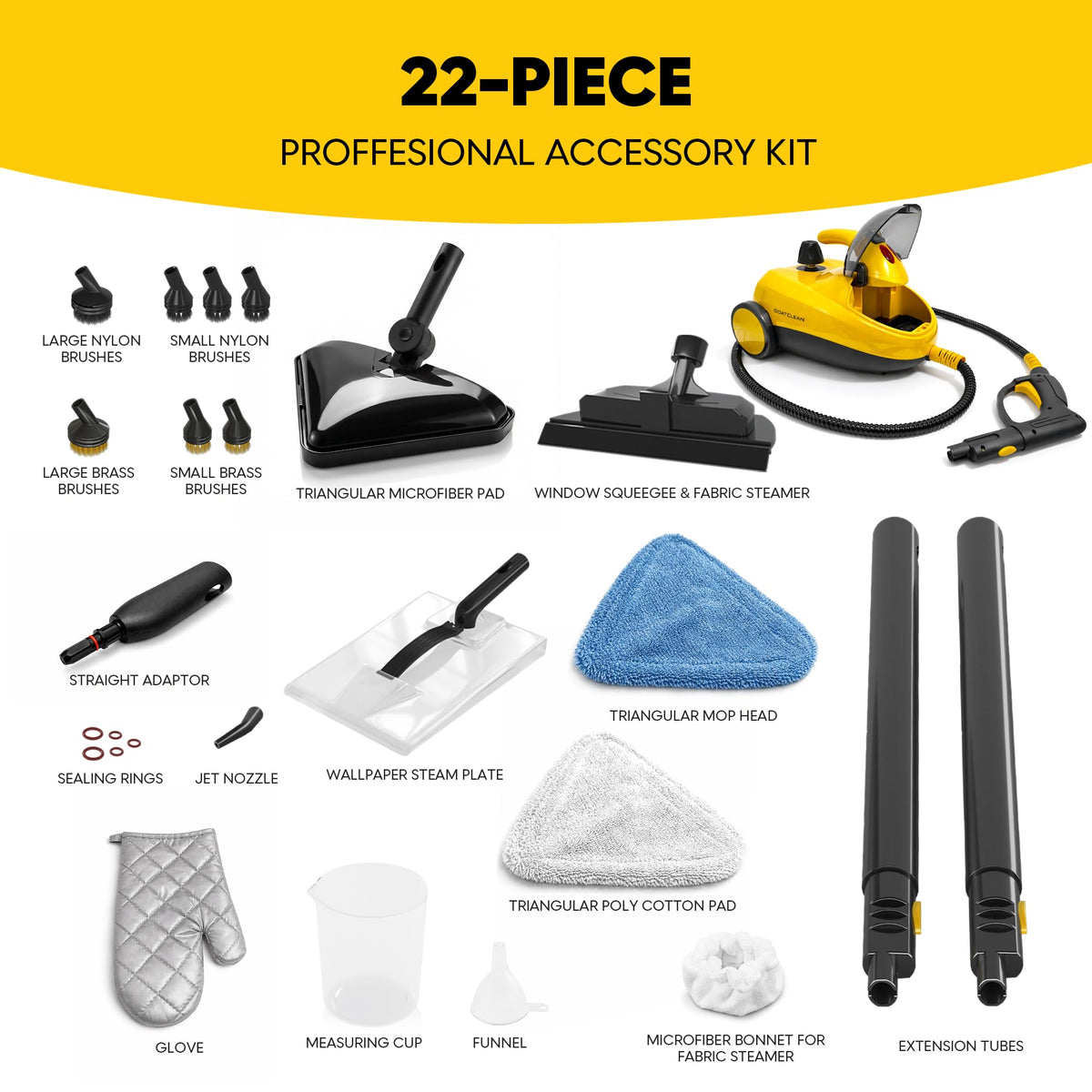 Heavy-Duty Steam Cleaner H27486