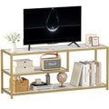 TV Stand for TVs up to 55 Inch, 3 Tier Media Console with Open Storage Shelves V762805
