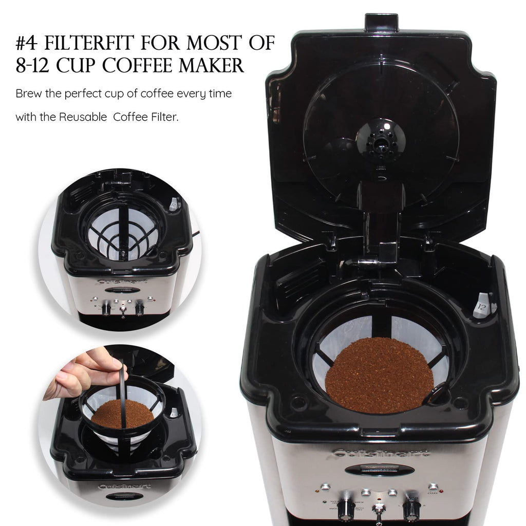 4-Pack Reusable Cone Coffee Filter K101