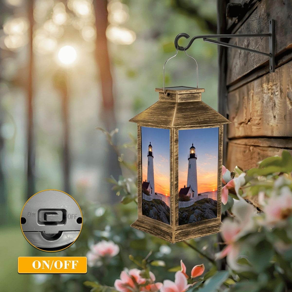 Solar Lantern Outdoor Waterproof LED Hanging Solar Lights Q6712
