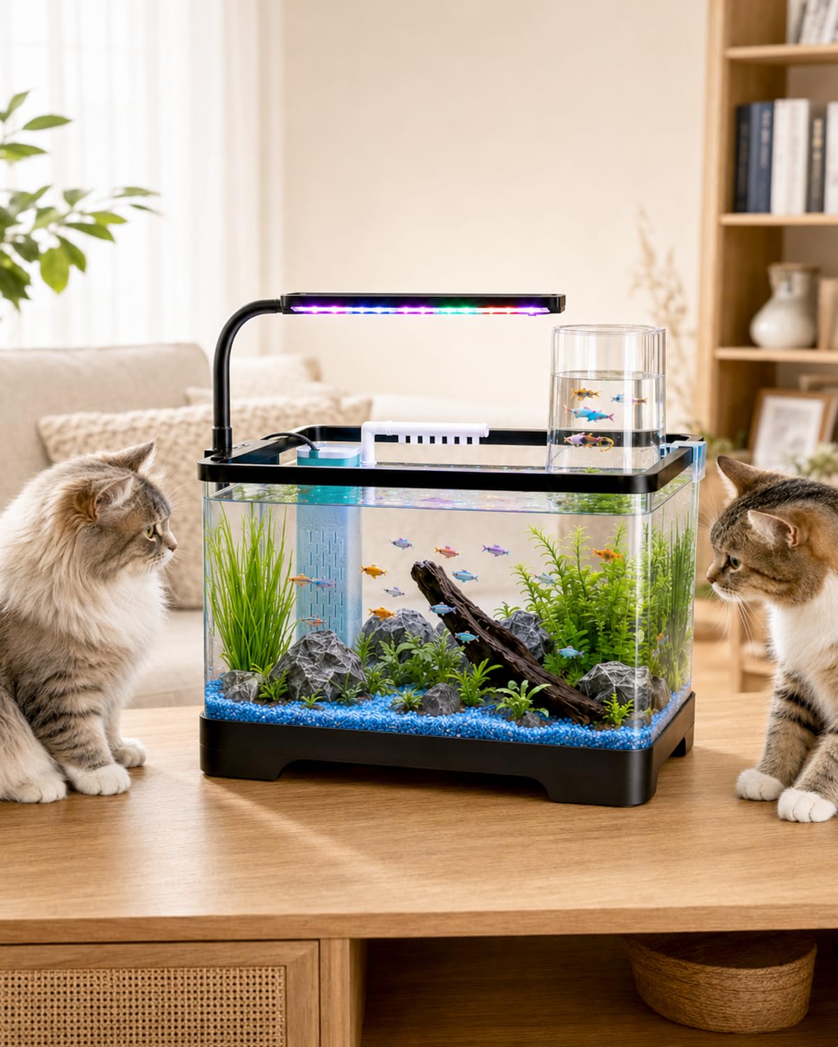 3 Gallon Acrylic Aquarium Starter Kit T5350