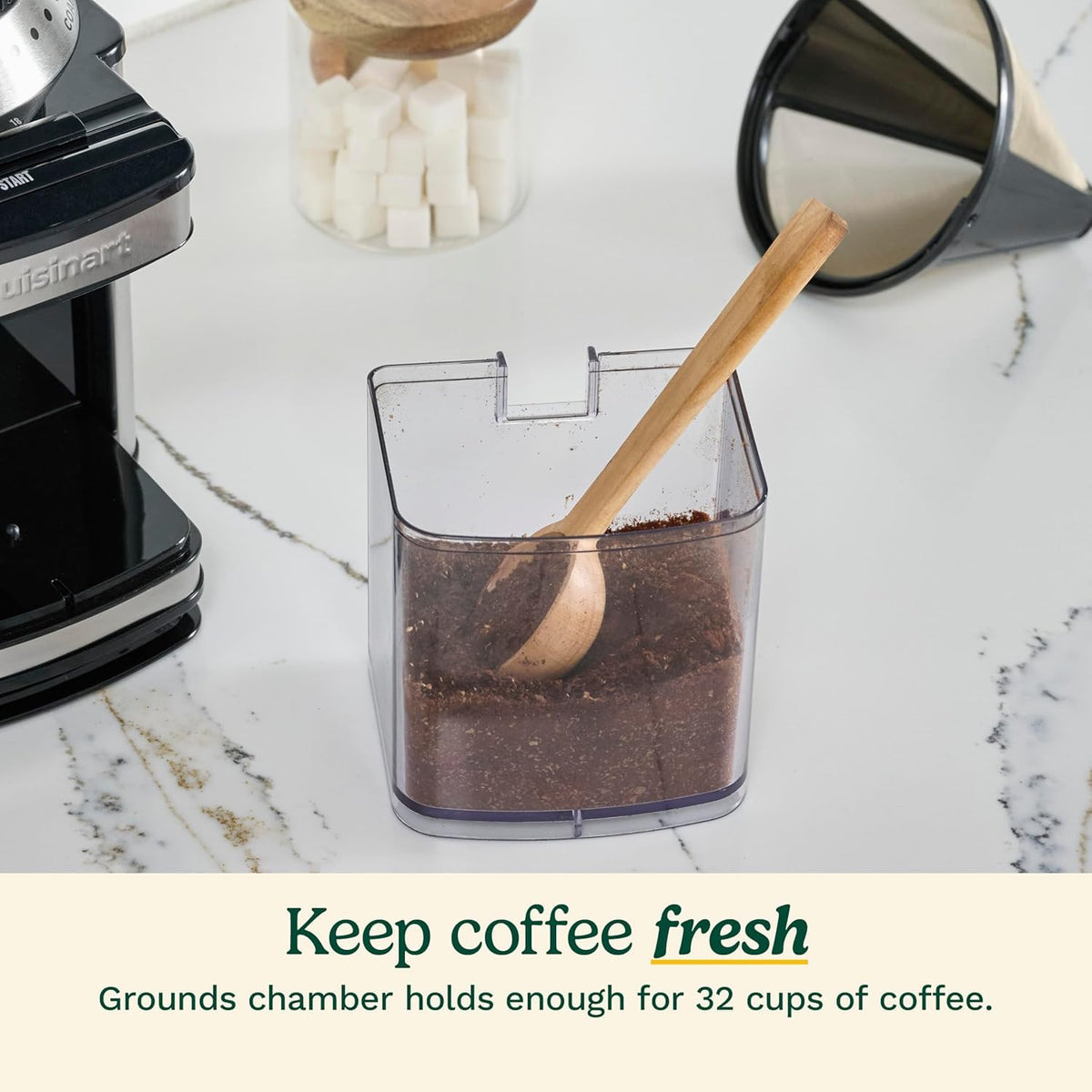 Electric Burr Coffee Grinder with 18-Position Grind Selector K550666
