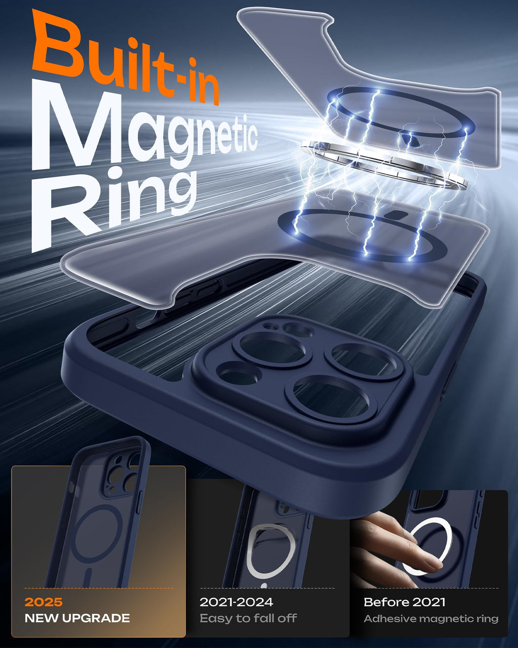 Dark Blue iPhone 13 Pro Max Case B877305