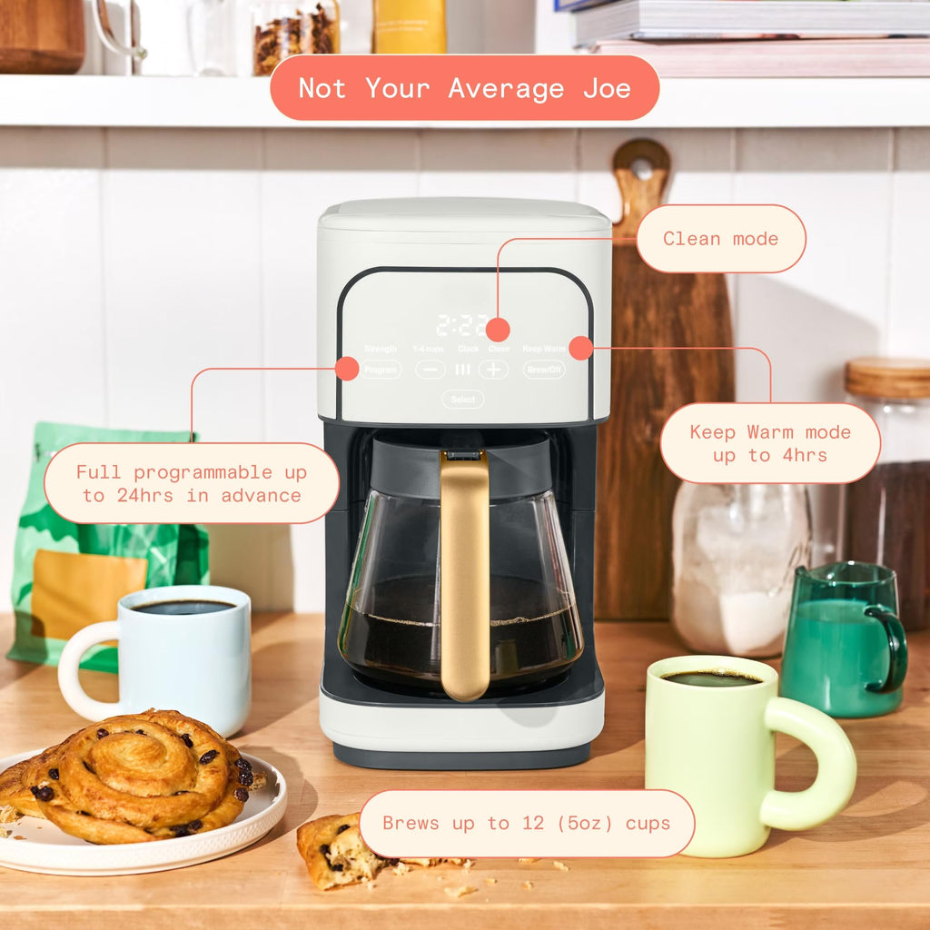 12-Cup Programmable Drip Coffee Maker T6848