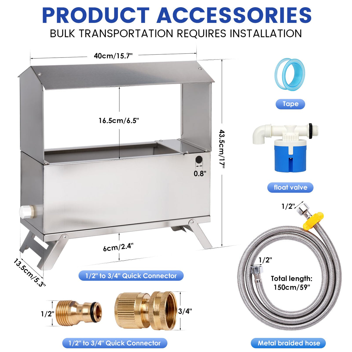 Automatic Chicken Waterer with Float Valve Kit K763
