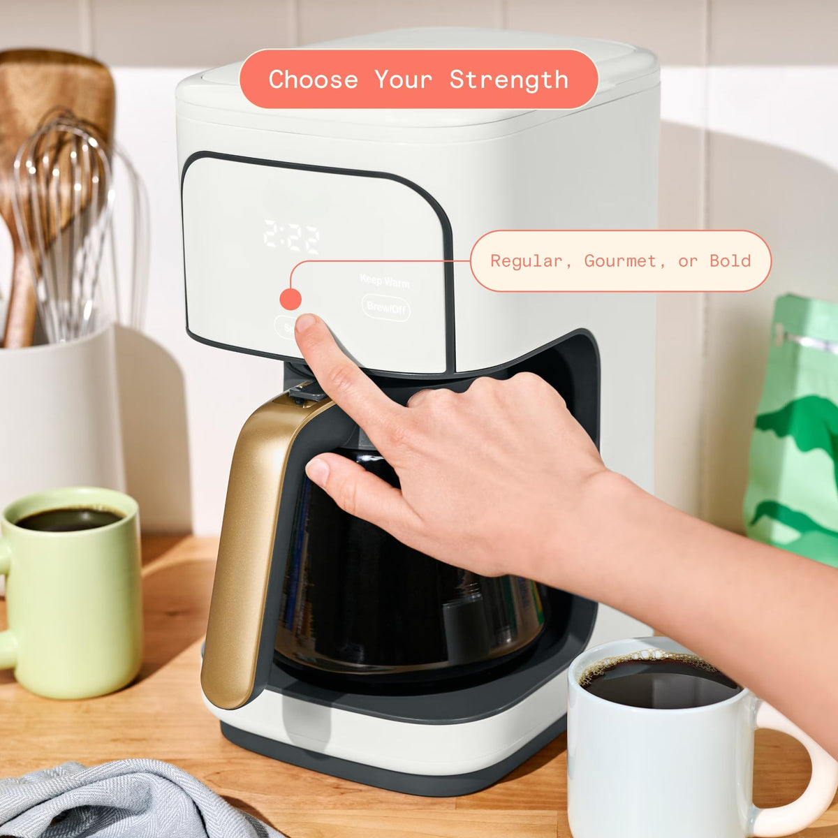 12-Cup Programmable Drip Coffee Maker T6848