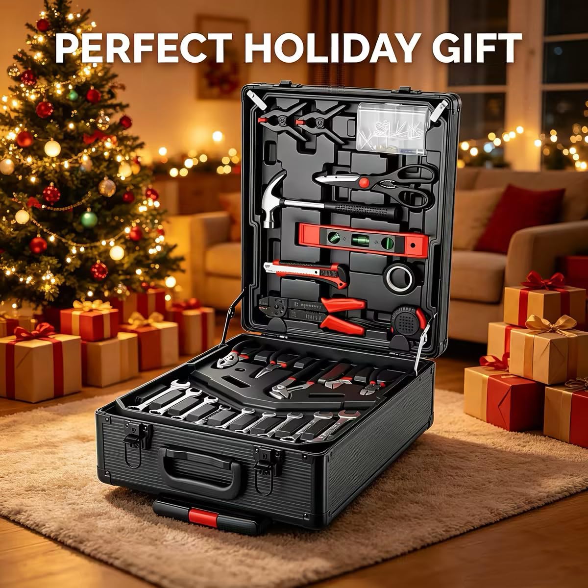 799pcs Aluminum Trolley Case Tool Set Silver O474836