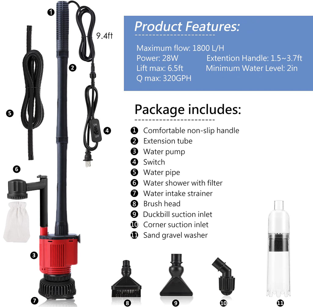 Aquarium Gravel Cleaner Siphon Kit K750