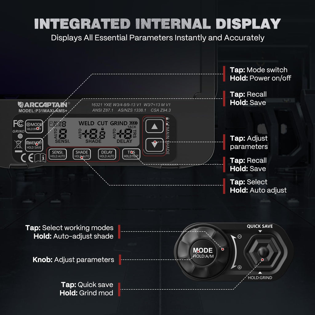 Intelligent Auto-Darkening Welding Helmet K802