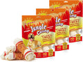 6.5" Chicken Wrapped Rawhide Knotted Bones, 2 lb (3 Packs) M17216
