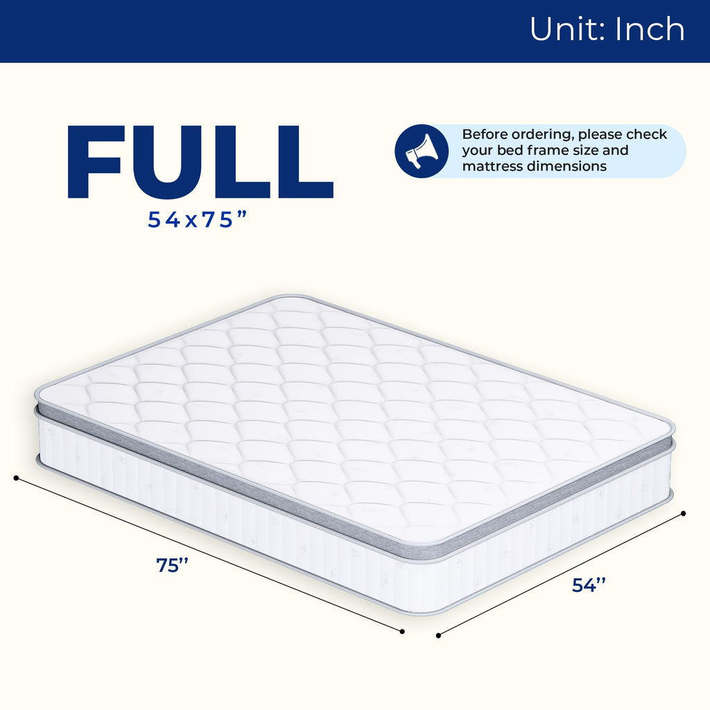 Full Size 10 Inch Hybrid Pocket Spring Mattress U789569