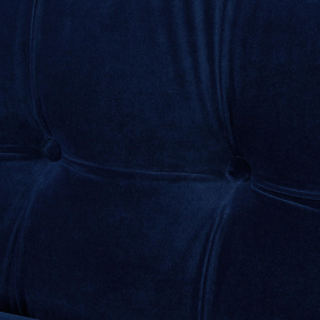 84" Navy Blue Velvet Tufted Sofa B997571