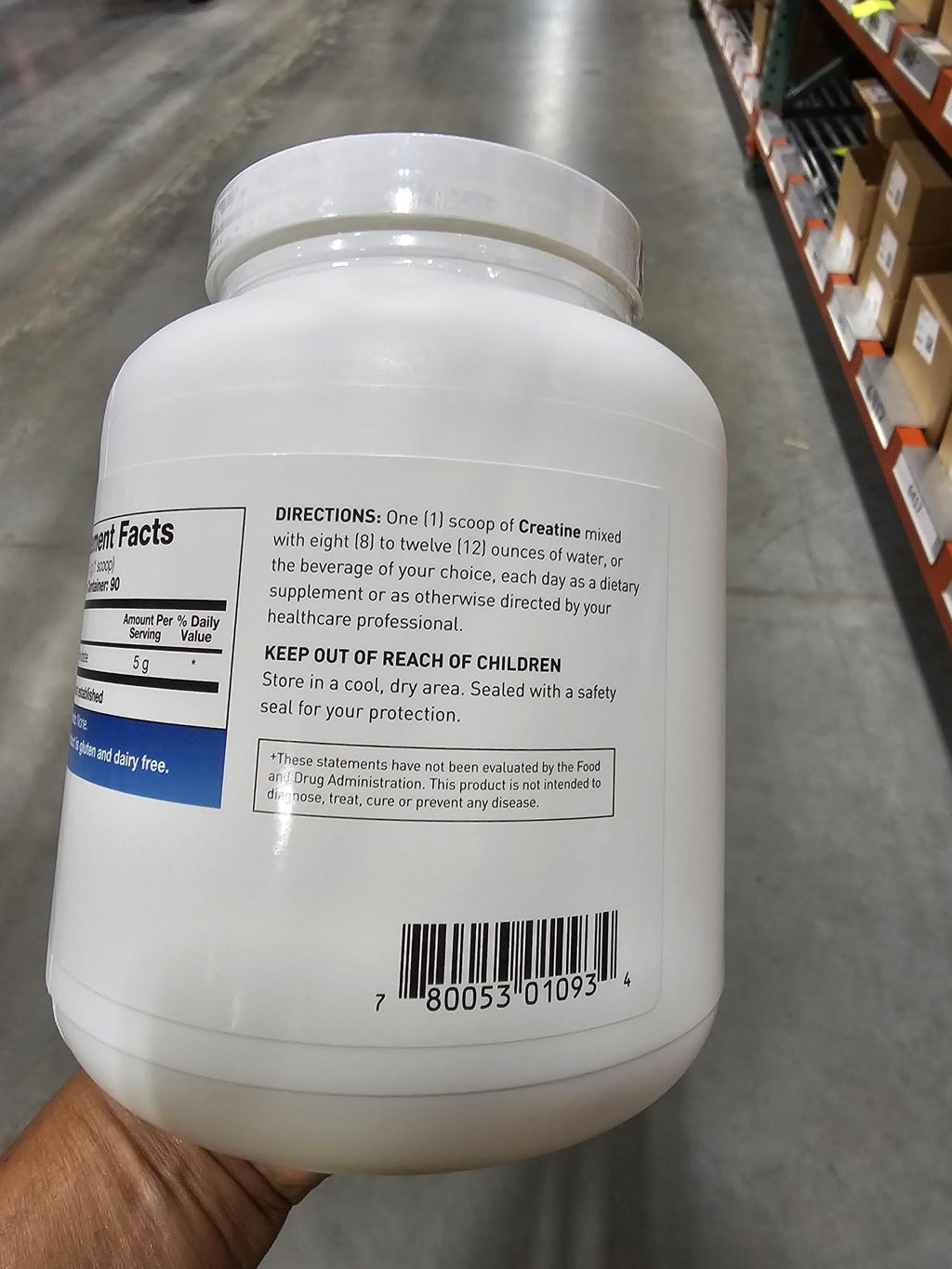 Creatine Monohydrate 5g Micronized Powder 15.9oz O885528