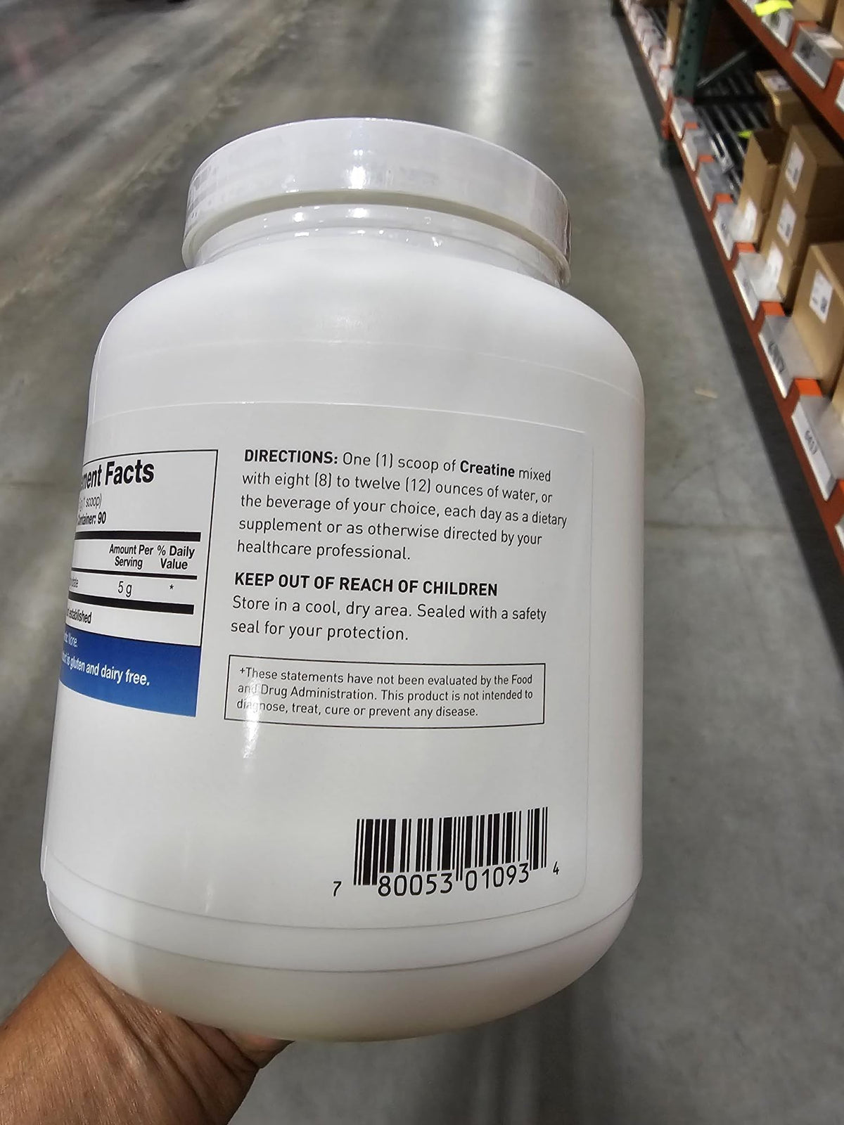 Creatine Monohydrate 5g Micronized Powder 15.9oz O885528