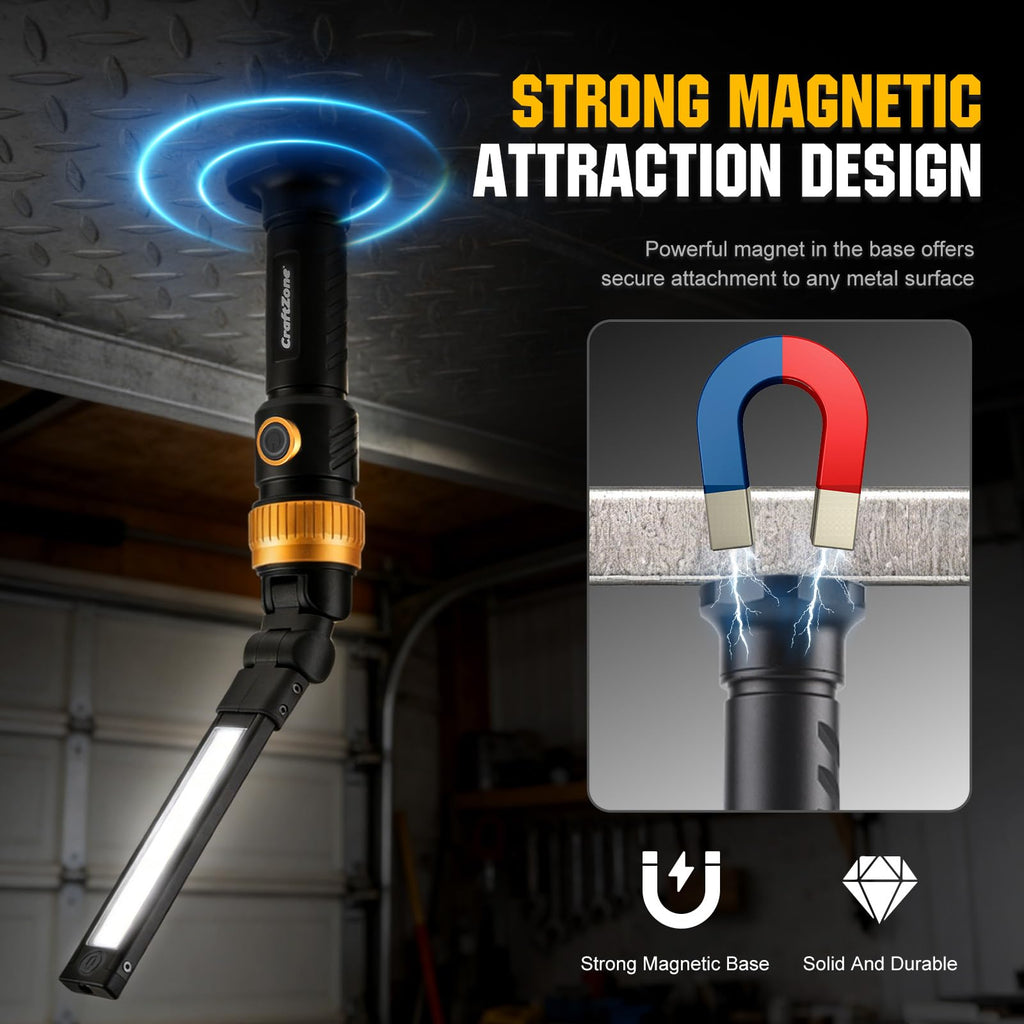 1200LM Rechargeable Magnetic LED Work Light U9635