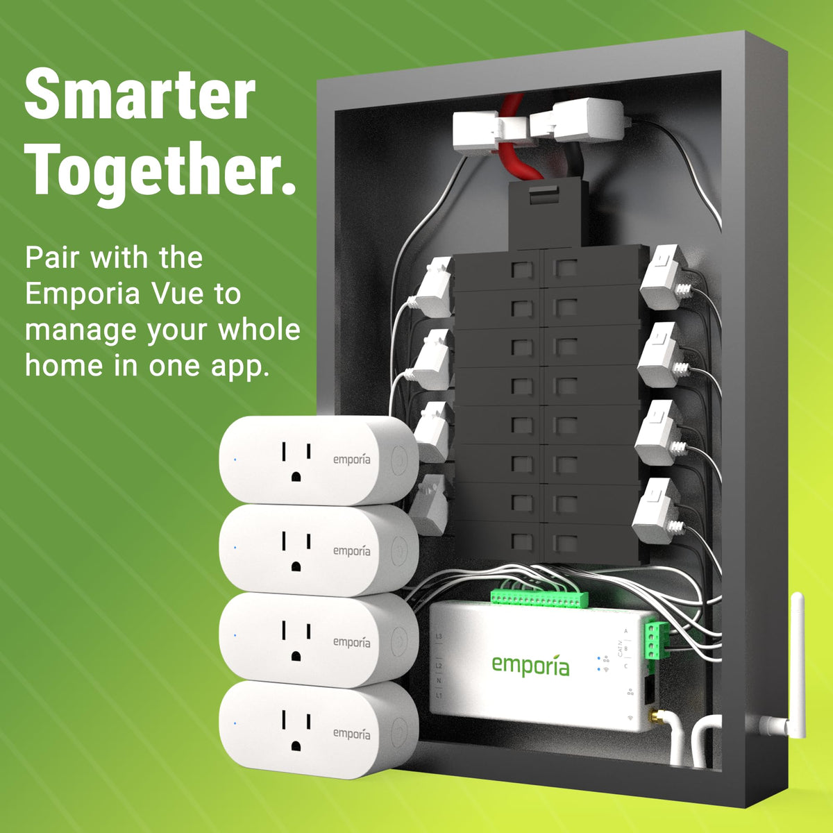 Energy Monitor with 8 Sensors and 2 Smart Plugs A836604