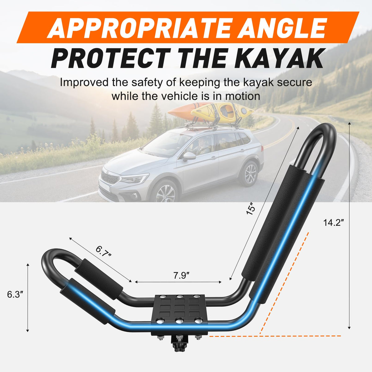 2 Pairs Kayak Carrier Racks S44077