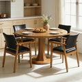 Black PU Leather Dining Chairs Set of 4 I9134