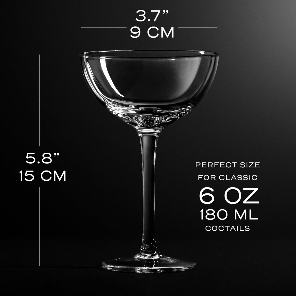 Crystal Champagne Coupe Glasses Set of 6 K2347