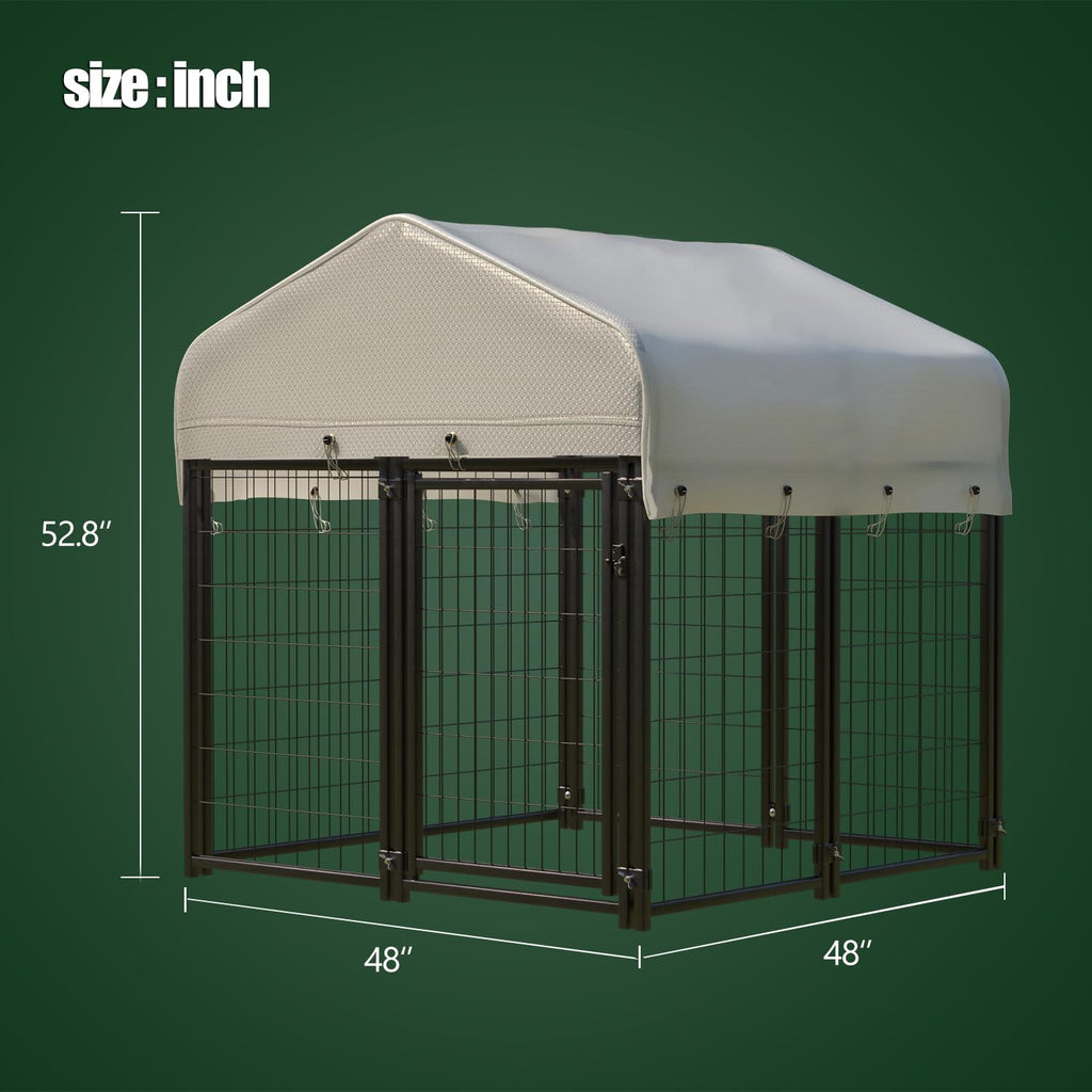 Large Heavy Duty Outdoor Dog Kennel with Roof X3131