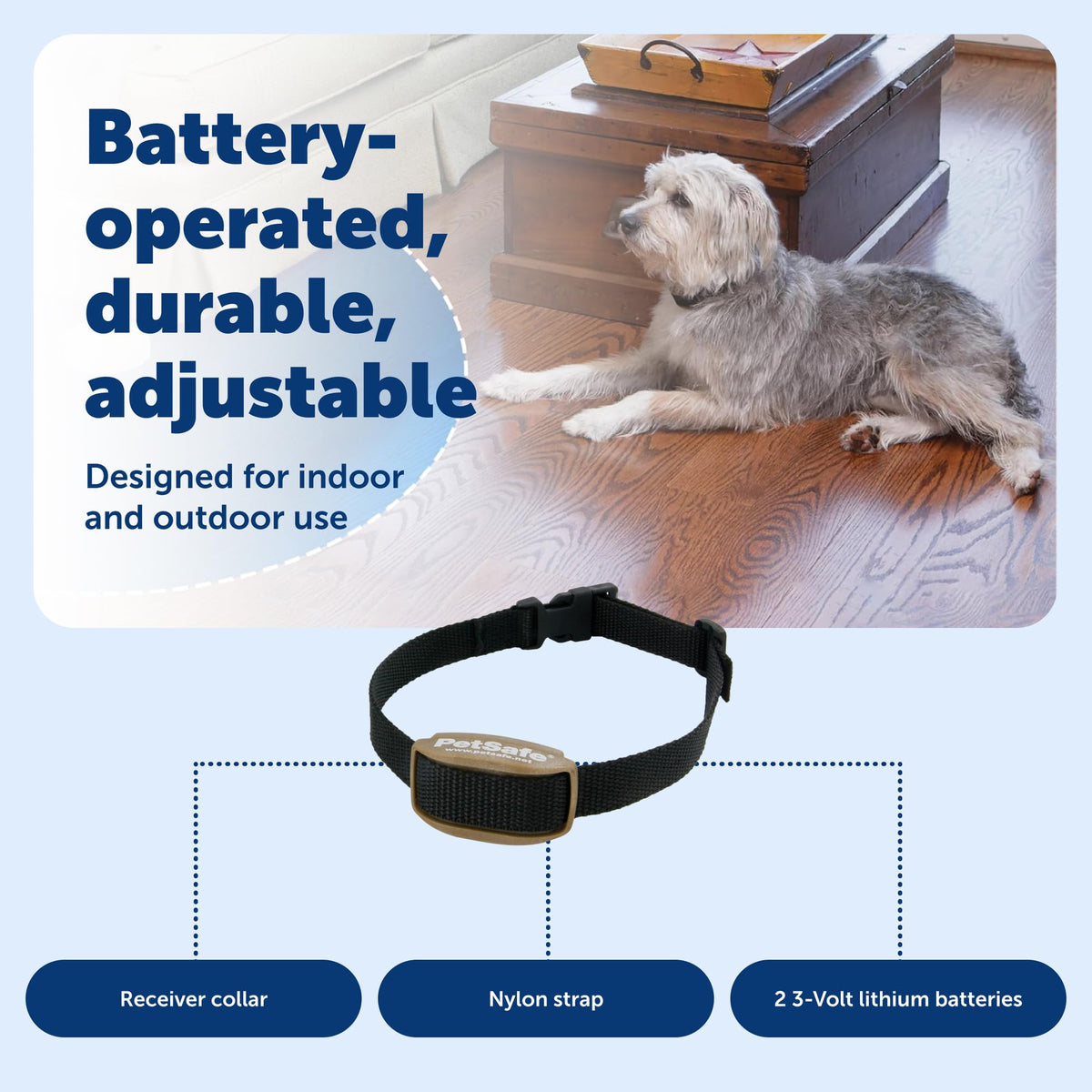 Indoor/Outdoor Receiver Collar for Cats and Dogs W174557
