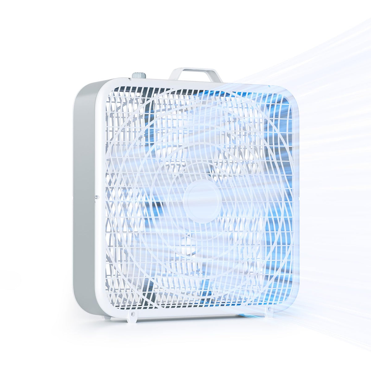 20” Box Floor Fan, 3-Speed White U779