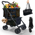 2-in-1 Folding Shopping Cart & Pet Stroller E10139