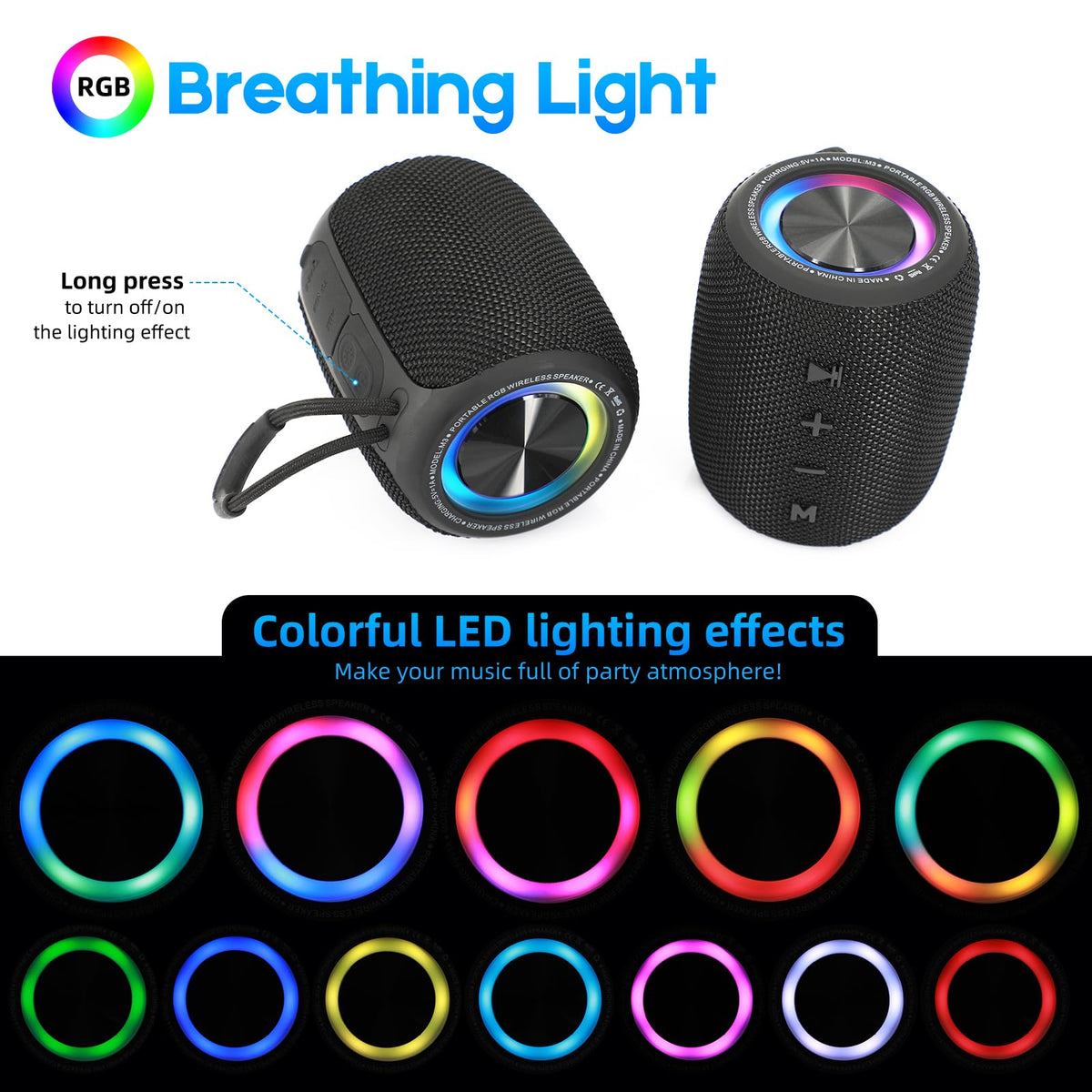 20W IPX6 Waterproof Portable Bluetooth Speaker E4114