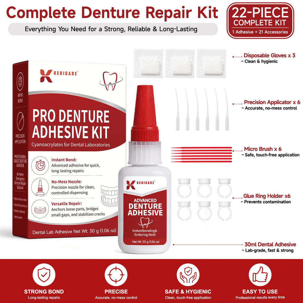 Fast-Setting Dental Bonding Glue Kit 1oz W94386