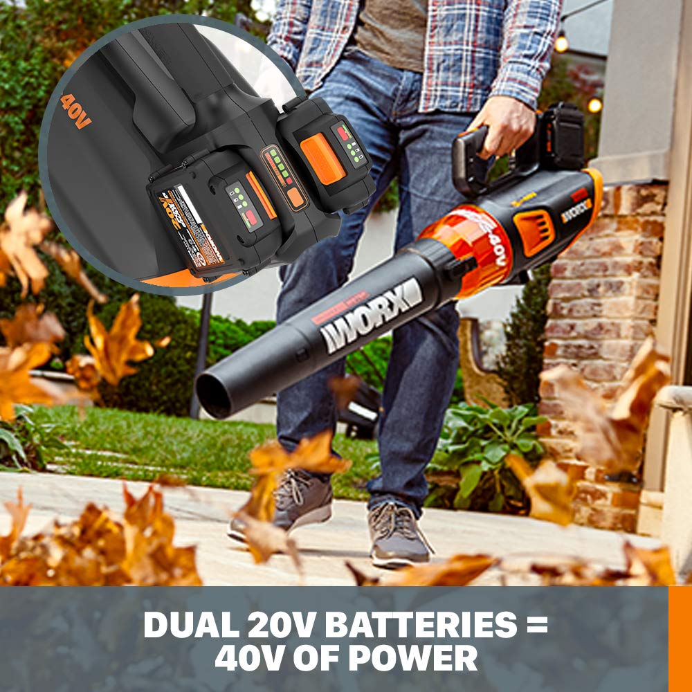 40V Cordless Leaf Blower with Brushless Motor & Gutter Cleaning Kit M188