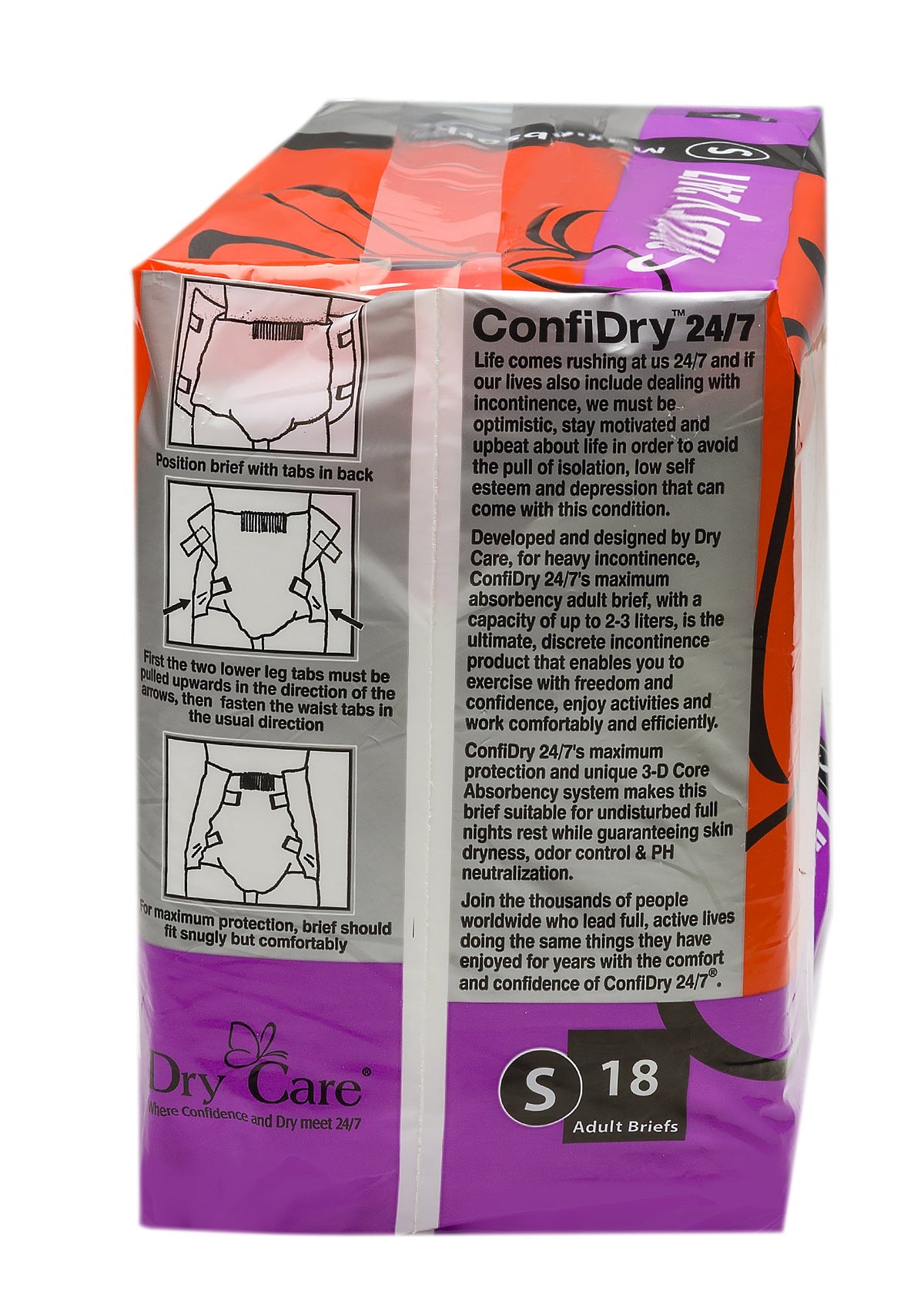 Small 72 Count Adult Brief Diapers I394804